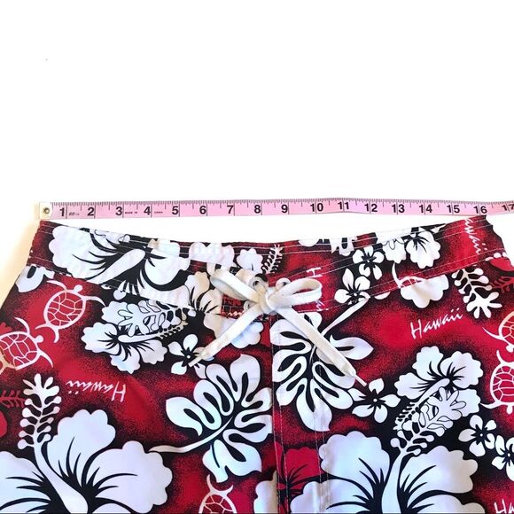 Hawaii Aloha Sea Turtle Tropical Board Shorts Sz 36 - Picture 9 of 13